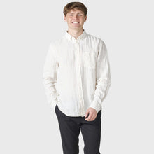 Load image into Gallery viewer, Klitmoller - Linen Shirt Striped White/Sand
