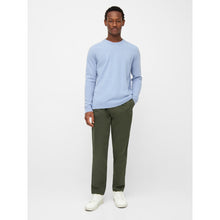 Afbeelding in Gallery-weergave laden, Knowledge Cotton Apparel - O-neck wool knit Asley Blue

