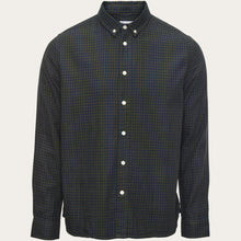 Load image into Gallery viewer, Knowledge Cotton Apparel - Shirt Regular fit double layer checkered shirt Green
