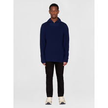 Load image into Gallery viewer, Knowledge Cotton Apparel - Knit Zip Navy
