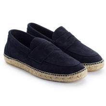 Load image into Gallery viewer, Abarca - Mocassin Suede Dark Navy
