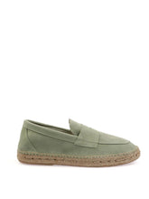 Load image into Gallery viewer, Abarca - Mocassin Suede Light Green
