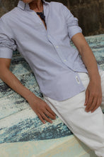 Load image into Gallery viewer, Van Harper - Button-Down Shirt Navy Stripe

