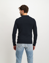 Afbeelding in Gallery-weergave laden, Saint Steve - Berend Knitted Polo Long Sleeve Dark Navy
