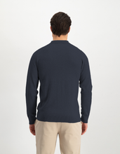 Afbeelding in Gallery-weergave laden, Saint Steve - Berend Knitted Polo Long Sleeve Indian Blue Melange
