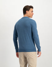 Afbeelding in Gallery-weergave laden, Saint Steve - Berend Knitted Polo Long Sleeve Blue Melange
