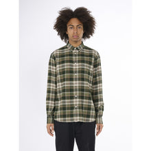 Afbeelding in Gallery-weergave laden, Knowledge Cotton Apparel -Shirt Relaxed Structured Green Check

