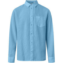 Afbeelding in Gallery-weergave laden, Knowledge Cotton Apparel -Shirt Linen Airy Blue
