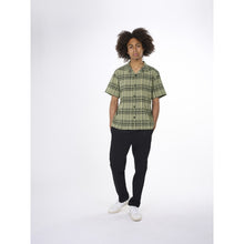Load image into Gallery viewer, Knowledge Cotton Apparel -Shirt Short Sleeved Checkered Green Check
