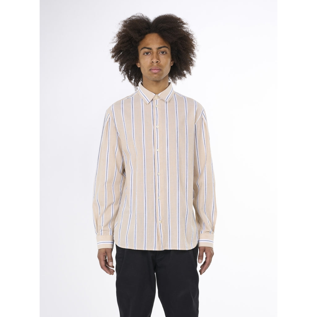 Knowledge Cotton Apparel -Shirt Striped