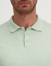 Load image into Gallery viewer, Saint Steve - Chris Poloshirt Pale Aqua Melange
