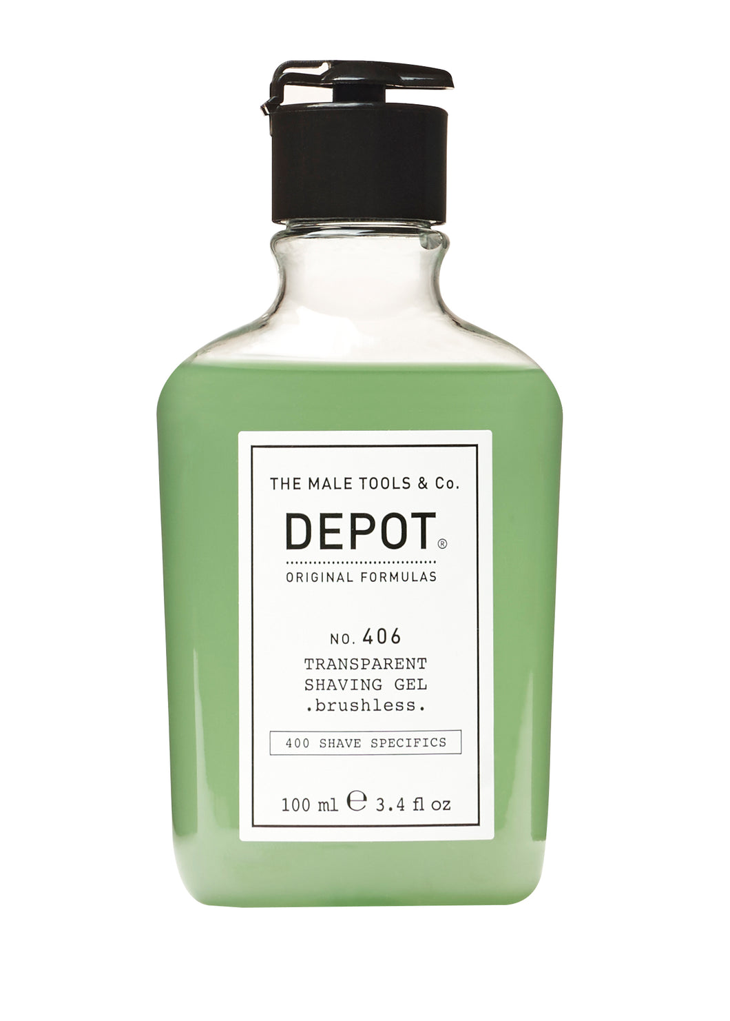 Depot - 406 Transparent Shaving Gel - Brushless