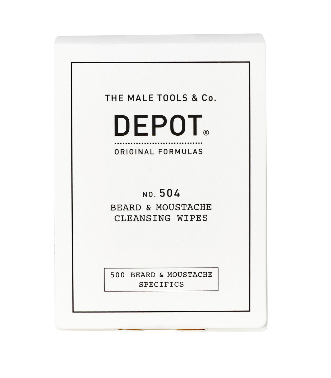 Depot - 504 Beard & Moustache Cleansing Wipes