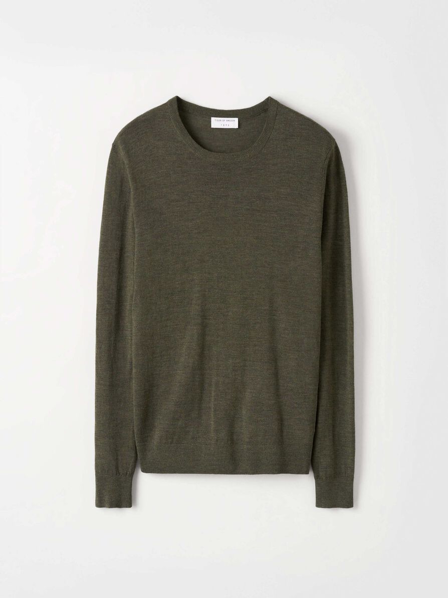 Tiger of Sweden - Nichols Merino Wool Green Melange
