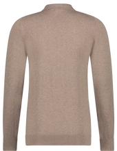 Load image into Gallery viewer, Saint Steve - Berend Knitted Polo Long Sleeve Taupe Melange
