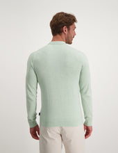 Load image into Gallery viewer, Saint Steve - Berend Knitted Polo Long Sleeve Pale Aqua Melange

