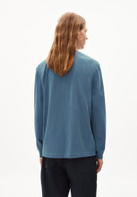 Load image into Gallery viewer, Armed Angels - T-shirt Long sleeve Blue Steel
