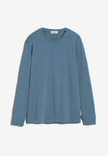 Load image into Gallery viewer, Armed Angels - T-shirt Long sleeve Blue Steel
