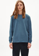 Load image into Gallery viewer, Armed Angels - T-shirt Long sleeve Blue Steel
